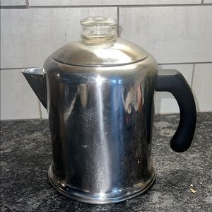 Vintage Farberware Stovetop Stainless Steel Coffee Maker. Exc condition